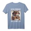 Guten Morgen Ganz dünnes Eis Shirt mit lustigem Spruch – Witziges Kaffee Katzen Statement für Morgenmuffel, Schichtarbeiter & Teenager
