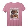 Guten Morgen Ganz dünnes Eis Shirt mit lustigem Spruch – Witziges Kaffee Katzen Statement für Morgenmuffel, Schichtarbeiter & Teenager