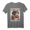 Guten Morgen Ganz dünnes Eis Shirt mit lustigem Spruch – Witziges Kaffee Katzen Statement für Morgenmuffel, Schichtarbeiter & Teenager
