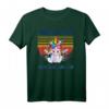 Pew Pew Pew Madafakas Lustiges Vintage Einhorn T-Shirt – Geschenk für Männer und Frauen, perfekt für Einhornliebhaber