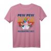 Pew Pew Pew Madafakas Lustiges Vintage Einhorn T-Shirt – Geschenk für Männer und Frauen, perfekt für Einhornliebhaber