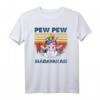 Pew Pew Pew Madafakas Lustiges Vintage Einhorn T-Shirt – Geschenk für Männer und Frauen, perfekt für Einhornliebhaber