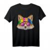 Hippie Fuchs Liebe Friedenszeichen T-Shirt - 70er Jahre Retro Mode für Tierliebhaber und Friedensbotschafter