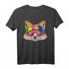 Hippie Fuchs Liebe Friedenszeichen T-Shirt - 70er Jahre Retro Mode für Tierliebhaber und Friedensbotschafter