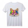 Hippie Fuchs Liebe Friedenszeichen T-Shirt - 70er Jahre Retro Mode für Tierliebhaber und Friedensbotschafter