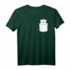 Eisbär in der Brusttasche T-Shirt - Niedliches Tiermotiv für Eisbärenfans und Tierliebhaber
