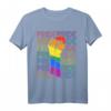 Gay Pride Monat T-Shirt mit Regenbogen, Kampffaust & Liebe ist Liebe - Unterstützung für LGBT Community & Pride Feierlichkeiten