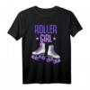 Rollschuhe Roller Girl Rollschuh T-Shirt für Mädchen – Perfekt als Geschenk zu Weihnachten & Geburtstag, Trendiges Freizeit- und Sportdesign