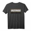 Lustiges Gästebuch 50. Geburtstag Party T-Shirt für Damen & Herren mit Leopardenmuster – Perfektes Party-Outfit und Erinnerungsstück