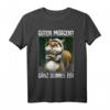 Guten Morgen? Ganz dünnes Eis! Lustiges Kaffee T-Shirt mit Katzen Statement – Ironisches Geschenk für Morgenmuffel, Teenager & Freunde