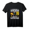 Alter Besen Junger Feger Frauen T-Shirt zum 70. Geburtstag - Lustige Geschenkidee für 70-Jährige Mütter, Freundinnen & Kolleginnen