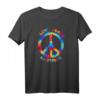 Hippie Love Peace Happiness T-Shirt – Retro Vintage Festival Shirt für Frieden, Liebe & Umweltbewusstsein