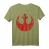 Star Wars Big Red Rebel Distressed Logo Graphic T-Shirt - Officially Licensed Fan Merchandise
