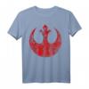 Star Wars Big Red Rebel Distressed Logo Graphic T-Shirt - Officially Licensed Fan Merchandise