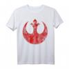 Star Wars Big Red Rebel Distressed Logo Graphic T-Shirt - Officially Licensed Fan Merchandise