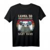 1992 Geburtstag Mann 30 Jahre T-Shirt - Lustiger Gaming Geburtstagsspruch + Dekoration für die perfekte Feier
