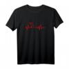 Herzschlag Katzen Katzenpfote Kater Katze Geschenk T-Shirt für Katzenliebhaber – Perfekt zum Geburtstag & Weihnachten