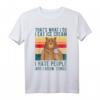 That's What I Do I Hate People I Know Things I Eat Ice Cream - Lustiges Retro Vintage T-Shirt für Eisliebhaber und Geburtstagsgeschenke