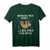 Lustiges Faultier Schlafshirt für Morgenmuffel & Langschläfer - Bequemes Pyjama mit Spruch 'Wenn du mich liebst lass mich schlafen' als Geschenk