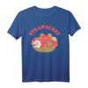 Strawberry Aesthetic Erdbeere Obst T-Shirt für Damen, Herren und Kinder – Klassisch geschnitten, doppelt genähter Saum, ideal für Erdbeer- und Obstliebhaber
