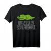 Lustiges Krokodil Schlafshirt & Pyjama Nachthemd – Witziges Geschenk für Langschläfer, Morgenmuffel & Schlafliebhaber für Damen & Herren