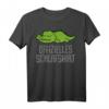 Lustiges Krokodil Schlafshirt & Pyjama Nachthemd – Witziges Geschenk für Langschläfer, Morgenmuffel & Schlafliebhaber für Damen & Herren