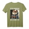 Guten Morgen Ganz dünnes Eis Shirt mit lustigem Spruch – Ironisches Kaffee T-Shirt für Morgenmuffel, Schichtarbeiter, Teenager & Katzenliebhaber