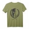 Molon Labe Spartan T-Shirt mit Stickerei - Schwarz Patriotisches Warrior-Shirt für Fans antiker Geschichte
