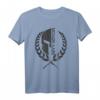 Molon Labe Spartan T-Shirt mit Stickerei - Schwarz Patriotisches Warrior-Shirt für Fans antiker Geschichte