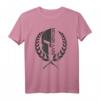 Molon Labe Spartan T-Shirt mit Stickerei - Schwarz Patriotisches Warrior-Shirt für Fans antiker Geschichte