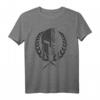 Molon Labe Spartan T-Shirt mit Stickerei - Schwarz Patriotisches Warrior-Shirt für Fans antiker Geschichte