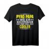 Pyro Papa Wie Normal Nur Cooler Silvester Feuerwerk T-Shirt – Lustiges Pyrotechnik Motiv für Feuerwerker, Pyrotechniker und Feuerwerksliebhaber