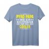 Pyro Papa Wie Normal Nur Cooler Silvester Feuerwerk T-Shirt – Lustiges Pyrotechnik Motiv für Feuerwerker, Pyrotechniker und Feuerwerksliebhaber