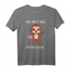 Hier Dir Ist Was Runtergefallen Lustiges Faultier Spruch T-Shirt – Witziges Geschenk für Humorvolle und Sarkastiker