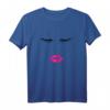 Wimpern und Lippen Damen T-Shirt Weiß - Trendiges Make-Up Oberteil, Perfekt als Geschenk für Beauty-Profis und Schminkliebhaberinnen