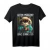 Guten Morgen? Ganz dünnes Eis! Witziges Kaffee Spruch T-Shirt für Morgenmuffel, Schichtarbeiter & Katzenliebhaber
