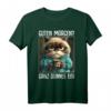 Guten Morgen? Ganz dünnes Eis! Witziges Kaffee Spruch T-Shirt für Morgenmuffel, Schichtarbeiter & Katzenliebhaber