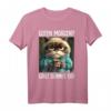 Guten Morgen? Ganz dünnes Eis! Witziges Kaffee Spruch T-Shirt für Morgenmuffel, Schichtarbeiter & Katzenliebhaber
