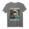 Guten Morgen? Ganz dünnes Eis! Witziges Kaffee Spruch T-Shirt für Morgenmuffel, Schichtarbeiter & Katzenliebhaber