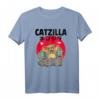 Catzilla Vintage Katzen T-Shirt mit japanischen Kanji – Witziges Geschenk für Katzenliebhaber & Geburtstage
