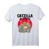 Catzilla Vintage Katzen T-Shirt mit japanischen Kanji – Witziges Geschenk für Katzenliebhaber & Geburtstage