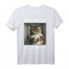 Guten Morgen? Ganz dünnes Eis! Lustiges Katzen Spruch T-Shirt – Perfekt für Morgenmuffel, Arbeit und Teenager mit Humor