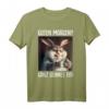 Kaffee Morgenmuffel Mitarbeiter Spruch Lustig Fun Geschenk T-Shirt – Humorvolles Katzen Statement für Kollegen, Teenager & Langschläfer