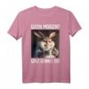 Kaffee Morgenmuffel Mitarbeiter Spruch Lustig Fun Geschenk T-Shirt – Humorvolles Katzen Statement für Kollegen, Teenager & Langschläfer