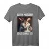 Kaffee Morgenmuffel Mitarbeiter Spruch Lustig Fun Geschenk T-Shirt – Humorvolles Katzen Statement für Kollegen, Teenager & Langschläfer
