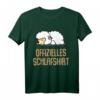 Offizielles Schlafshirt Pyjama Nachthemd mit Schaf Fun Spruch – Lustiges Geschenk für Langschläfer, Morgenmuffel und Nachteulen