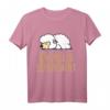 Offizielles Schlafshirt Pyjama Nachthemd mit Schaf Fun Spruch – Lustiges Geschenk für Langschläfer, Morgenmuffel und Nachteulen