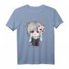 Yandere Anime Girl mit Kitsune Maske - Kawaii Otaku T-Shirt für Anime & Manga Fans, Cosplayer & Japan Enthusiasten
