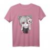Yandere Anime Girl mit Kitsune Maske - Kawaii Otaku T-Shirt für Anime & Manga Fans, Cosplayer & Japan Enthusiasten