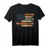 USA Flagge Indianer T-Shirt mit Mystischer Feder – Tribal, Boho Chic und Native American Pride für Halloween, Silvester & Geburtstage